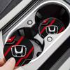  Honda New Car Cup Holder Anti-Slip Silicone 7cm Insert Coaster Mat Universal Car Accessories Black Fit Most Cars RB6