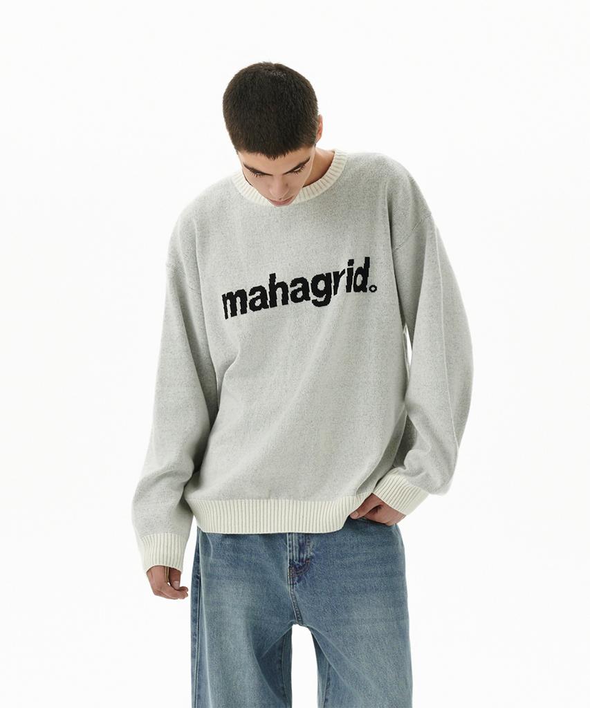MAHAGRID Базовый вязаный свитер с логотипом_3 цвета(Mg2Efmk620A)