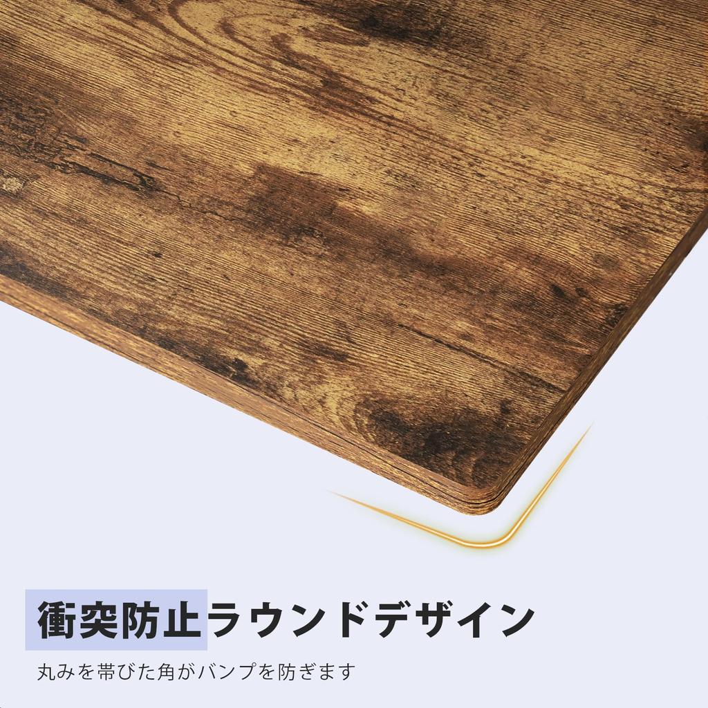 YeTom Computer PC Ширина 100 x Глубина Рабочий стол с местом для хранения Рабочий стол с кронштейном для монитора Простой в винтажном стиле, 48 см, Простой, Сумка, Крючок, Офис,