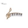 Креативная брошь в форме фортепиано в форме музыкальных нот, изысканный элегантный значок в виде литературного музыкального инструмента, ювелирное изделие для свадебной вечеринки, подарок