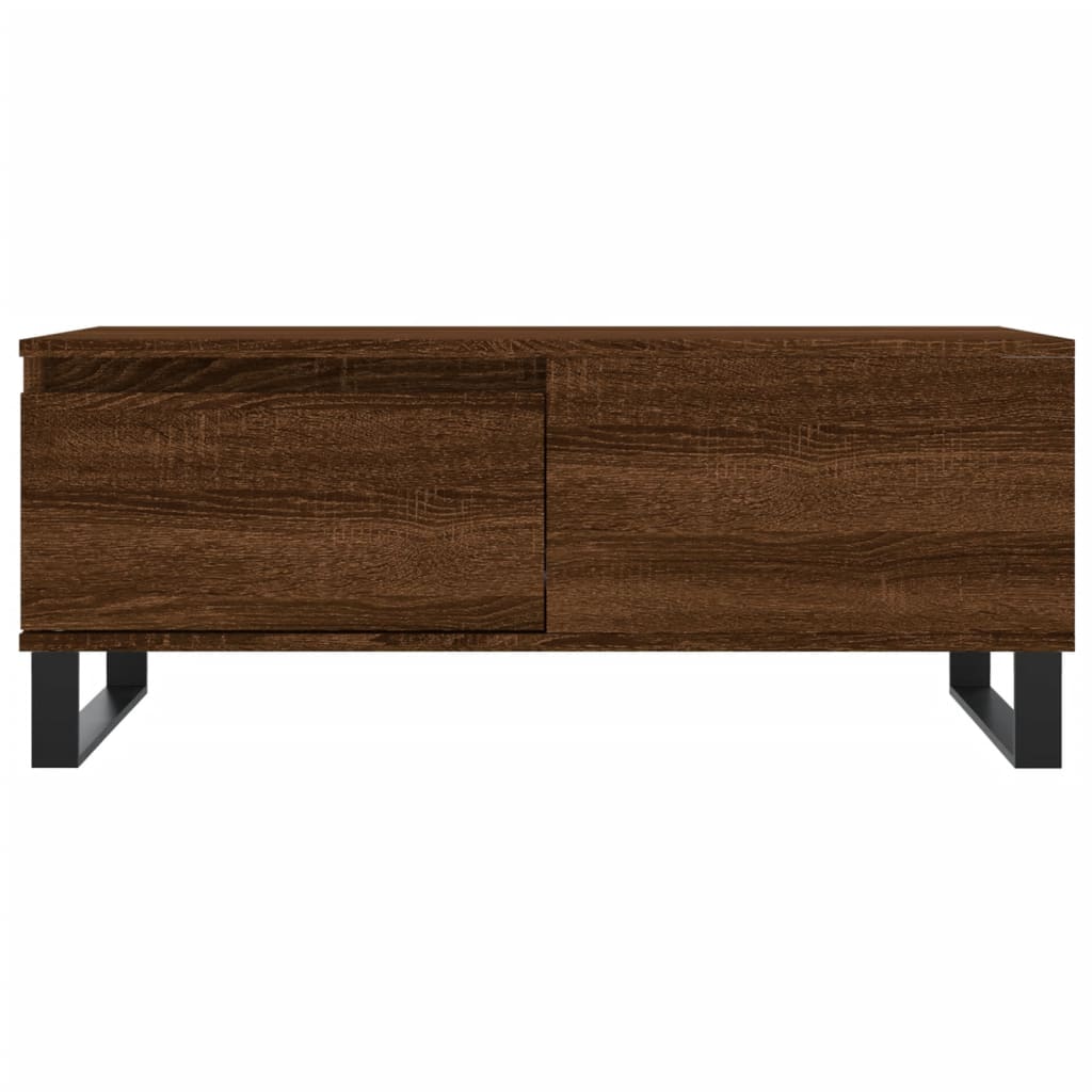 Coffee Table Brown Oak Look 90 x 50 x 36.5 cm Engineered Wood