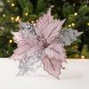 Maple Leaf Decorations Simulated Christmas Flower Fabric Material