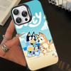 Мультяшная собака B-Blueys Чехол для телефона для iPhone 16 15 14 13 12 11 Pro Max Матовый противоударный задний чехол Защита от падения Матовая крышка