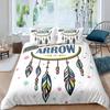 Dream Catcher Duvet Cover Set Kids Bohemian Mandala Bedding Set King Size Tie Dye Purple Boho Floral Gypsy 2/3pcs Quilt Cover