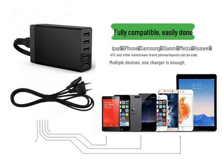 Многопортовый USB-зарядник 40 Вт/50 Вт для планшетов Apple
