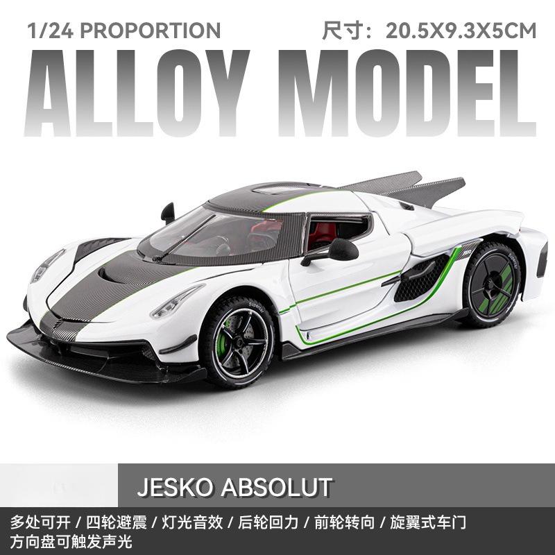 1:24 Jesko Absolut Supercar Alloy Metal Diecast Model Car Ornaments Gift