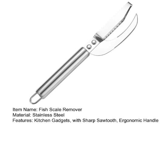 Stainless Steel Fish Scale Remover Multi-functional Manual Fish Belly Opener Descaler Descaling Removal Tools Kitchen Gadgets