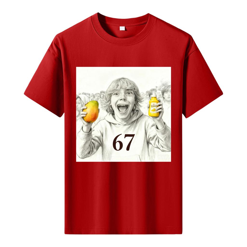 Мужская футболка с коротким рукавом с принтом Мужская свободная повседневная футболка с коротким рукавом