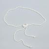 Cool Girls Trendy Pearls Butterfly Metal Waist Chain Dress Decorative Belt Body Chain Waist Cincher Belly Accessories