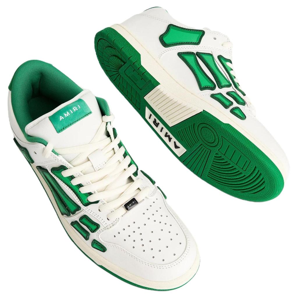 AMIRI Skel Low Top White Green Men's PS24MFS005-310