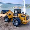 HUINA 1560 1/18 Радиоуправляемый бульдозер из сплава Модель трактора 2,4G RC Гусеничный Радиоуправляемые машины Грузовики Инженерная машина Игрушки для мальчиков Подарки