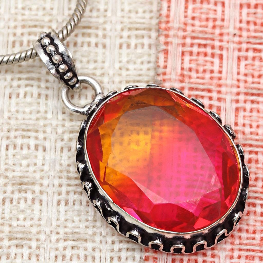 Tourmaline Set Gemstone Gift Wedding Party Bi-Color Pendant,Earring,Ring