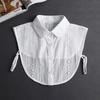 Fashion  Front Tie White Fake Collar for Women Stand Detachable Collar Fake Girls Vintage Lace Ladies False Blouse Collar