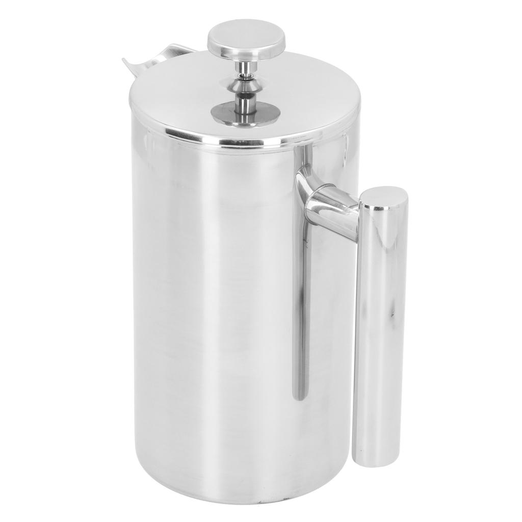 1000 мл ручной заварочный кофейник из нержавеющей стали кофейник-пресс двухслойный чайник для кофе