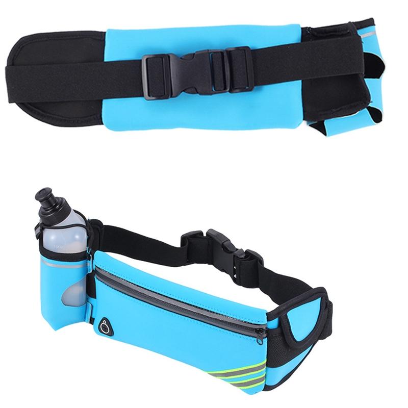 Sleek Hydration Running Belt with Water Bottles for Active Individuals