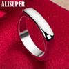 925 Sterling Silver Square Circle Rings Jewelry
