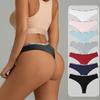 Sexy Low-Rise Thong Letter Belt Ribbed Women'S Panties Briefs T-Pants Style