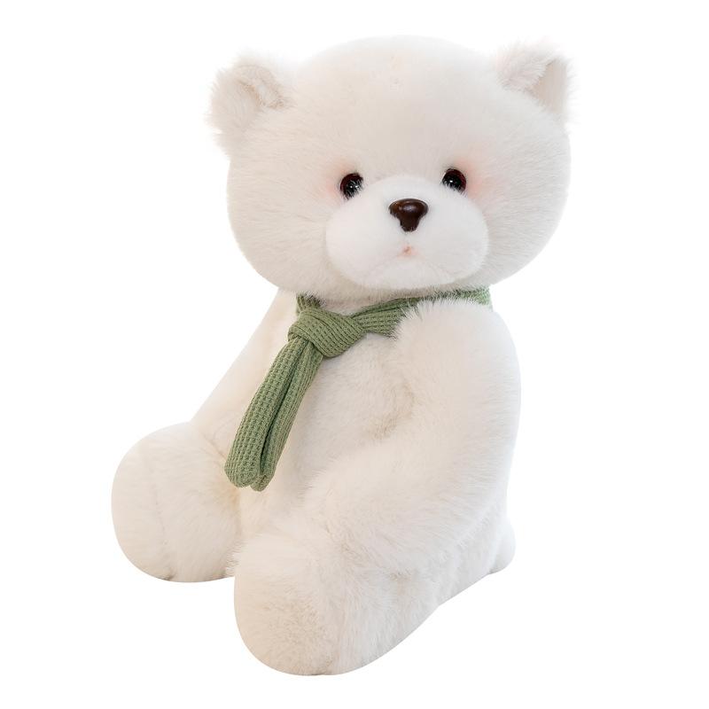 Cute Teddy Bear Plush Toy Doll Little White Bear Sleeping Doll Birthday Gift for Girlfriend