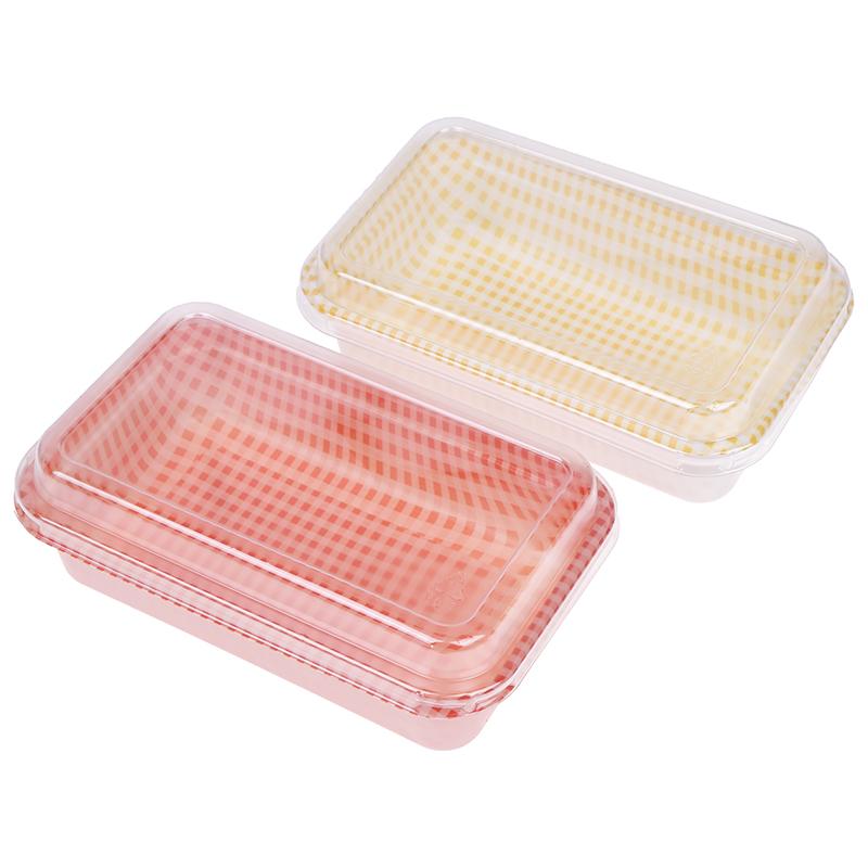10 шт. клетчатых одноразовых прямоугольных пластиковых упаковочных коробок с крышкой, коробка для продажи кремового торта, коробка для пикника, бенто, контейнеры для суши, хлеба