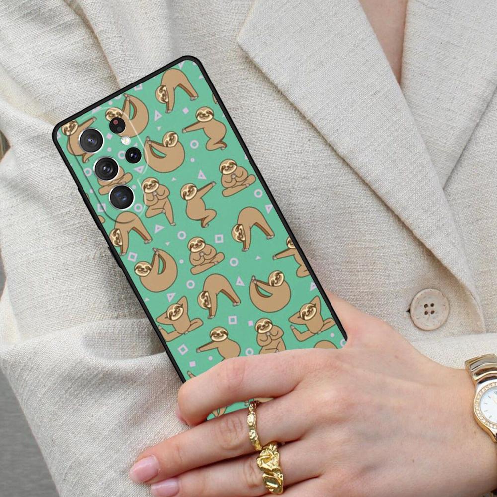 Baby Sloth Cell Phone Case for Samsung Galaxy S26 Ultra S25 S24 S23 S22 S21 S20 Note10 Cover