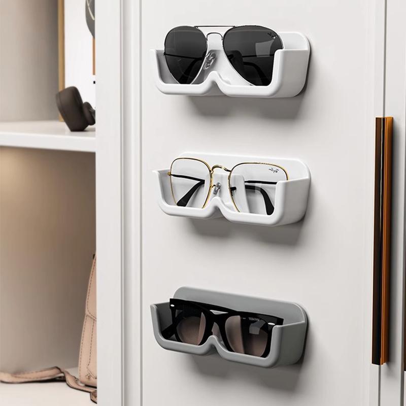 Стеллаж для хранения очков без перфорации, настенный держатель для солнцезащитных очков, держатель для украшения гардероба, ящик для хранения, органайзер для солнцезащитных очков