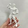 3D-печатная фигурка бодибилдера, Мускулистый мужчина, Мини-фигурка спортсмена фитнеса для рабочего стола, Детализированная скульптура из ПЛА для спортзала, офиса, игровой установки, Креативный подарок для