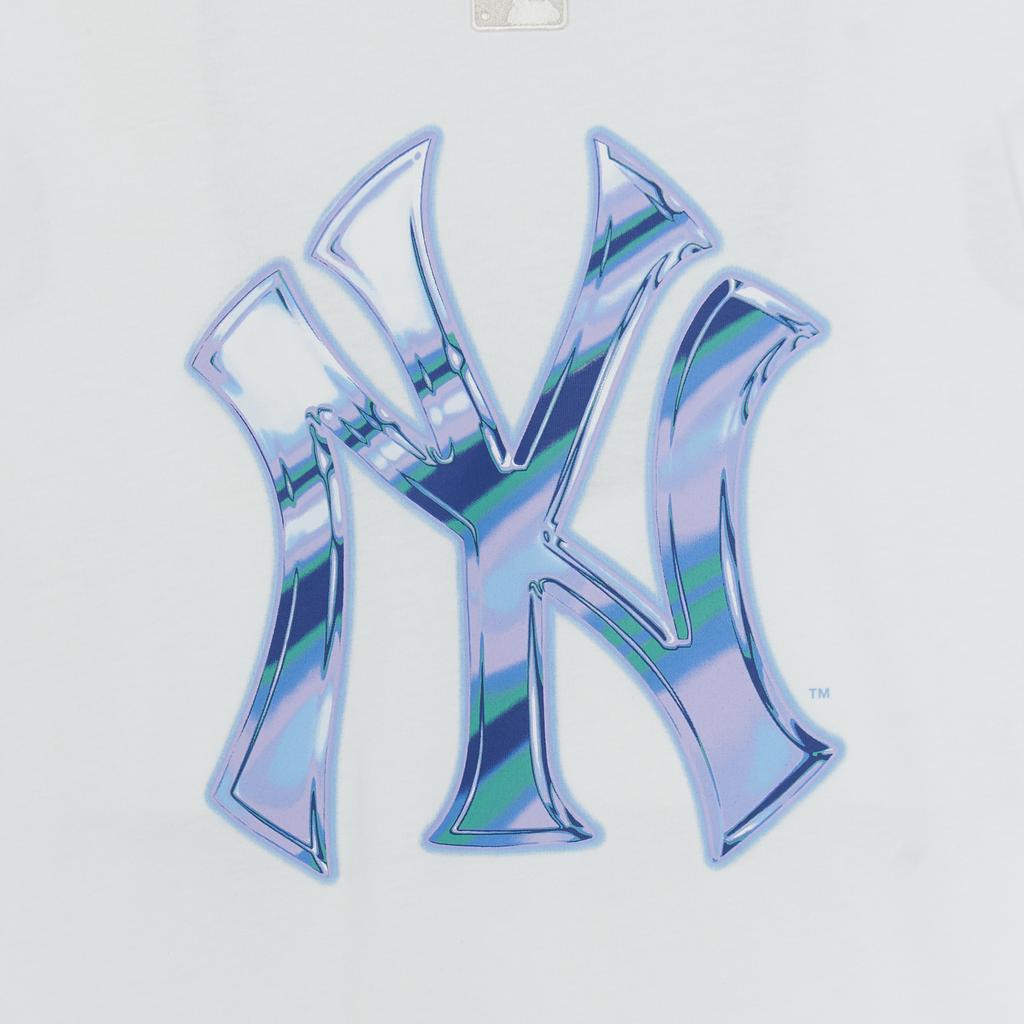 New MLB New York Yankees Basic Collection SS25 T Shirt Unisex White 3ATSB6353-50WHS