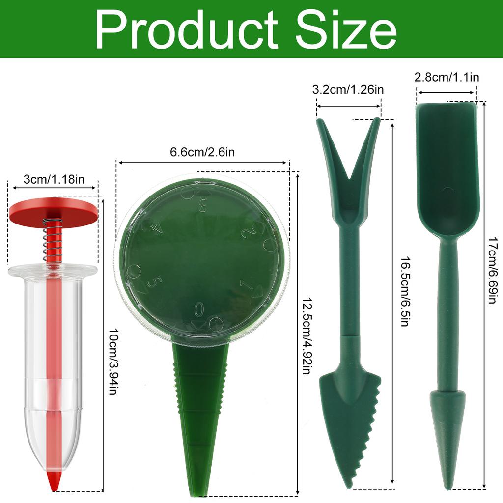 6pcs Mini Sowing Seed Dispenser Manual Syringe Seeder Sower Set Spreader Handheld Seed Fertilizing Planter Gardening Tool