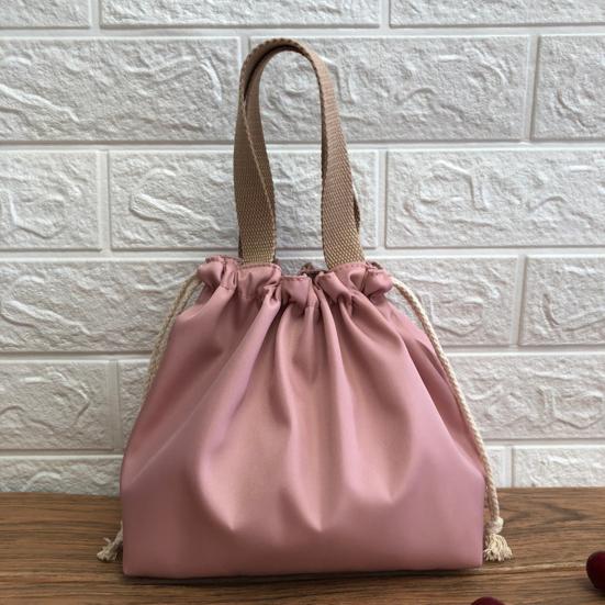 Портативная сумка для ланча на шнурке с ручкой, большой вместимости, многоцелевая, водонепроницаемая, сумка для хранения, переноска для бенто-бокса