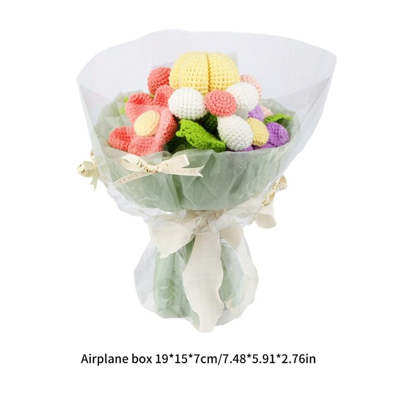 Crochet Flower Bouquet Kits Flower Crochet Starter Kits Crochet Bouquet Kits Crochet Plant Kits for Home Decoration