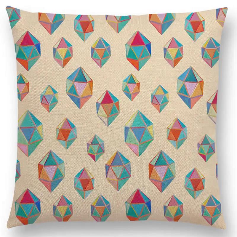 Новый Милый Рождественский Подарок Фрукты Тыква Мороженое Интересное Искусство Красочный Декоративный Узор Наволочка Подушка для Дивана