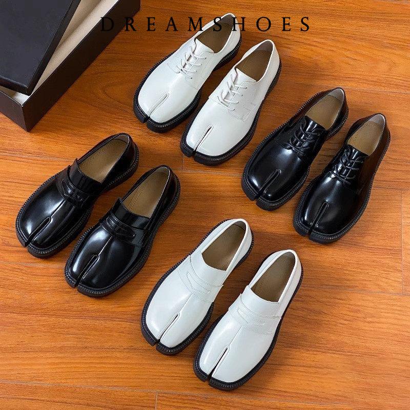 Размер 35-46 Новые туфли на плоской подошве с раздельным носком, женские повседневные туфли без застежек, женские модные туфли Мэри Джейн, туфли-таби, туфли на каблуках из свиного копыта, женские мокасины