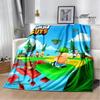 3D game Cartoon Stumble-guys printed blankets Warm Flannel blanket Soft and comfortable blanket Home bed linings Birthday Gift