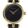 Sherry Watches 2000L blackDial Plated Gold/leather Quartz Analog Display Women Used