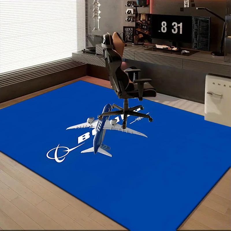 1PC Bo-eing  Rug for Livingroom,Bedroom, Palyroom, Chair Rug, Area rug, Game Carpet, Large Size Rug Fan Christmas gift