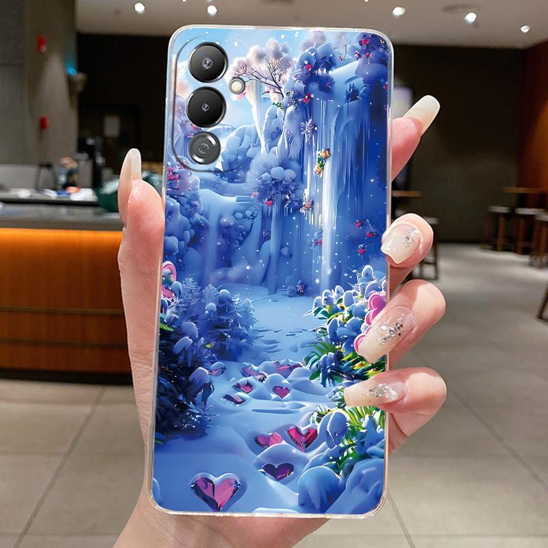 For Tecno Pova4 LG7n Phone Case Aesthetic Cute Cat Fashion Cover For Tecno Pova 4 Pro LG8n Case Transparent Soft Silicone Bumper