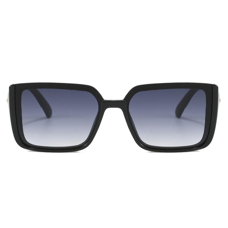 2 шт. Модные квадратные солнцезащитные очки с большой оправой для женщин, европейская и американская мода, очки с защитой от УФ-излучения, очки люксового бренда