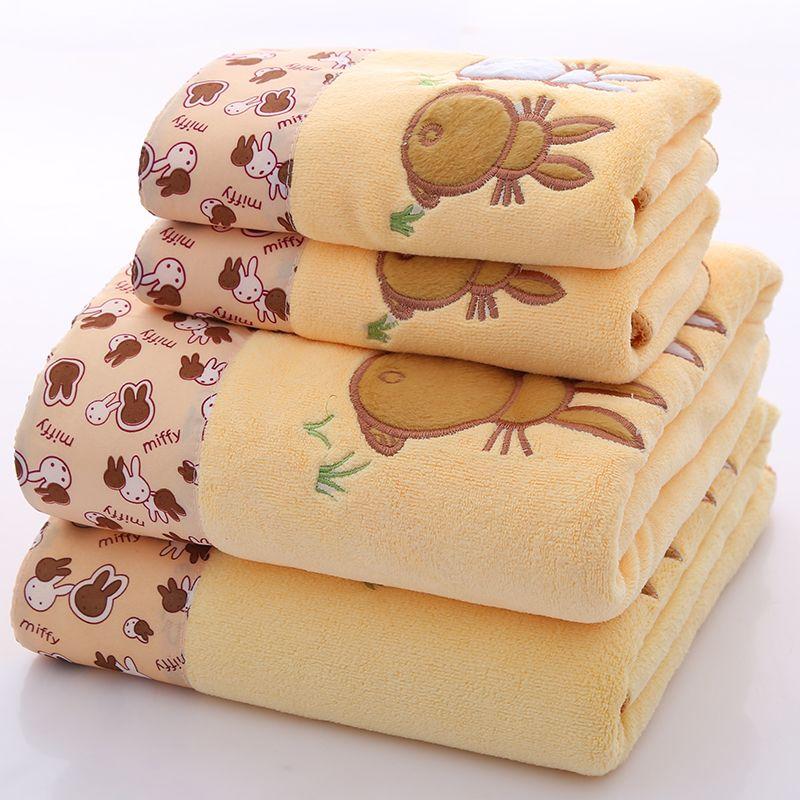 Набор бытовых полотенец на каждый день из 2 предметов, толстое впитывающее полотенце, банное полотенце, полотенце для лица, полотенце для лица, более впитывающее, чем чистый хлопок, без выпадения волос, полотенце для сухих волос