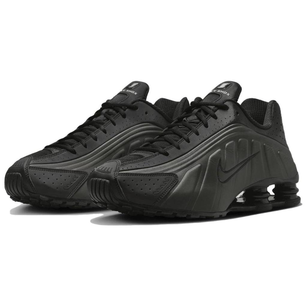 Nike Мужские кроссовки Shox R4 Triple Black 2025 Ярко-малиновый HQ1988-001