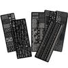 Star & Stripe Nail Stamping Plate Stainless Steel Nail Template Print Tool  for Women