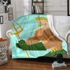 1pc Trident, Aquaman Blanket Polyester Fiber, All Season Comfort for Sofa, Bed, Office, Car, Camping Ideal Home Decor & Gift, Office Comfort