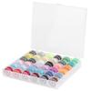 Transparent Bobbin Storage Box 36 Grid with Colorful Bobbin Thread Sewing Machine Supplies