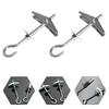 6Pcs/Lot Ceiling Rotary Hook Reusable Metal Spring Toggle Wing Bolt Hook for Hanging Lamps Bedspreads