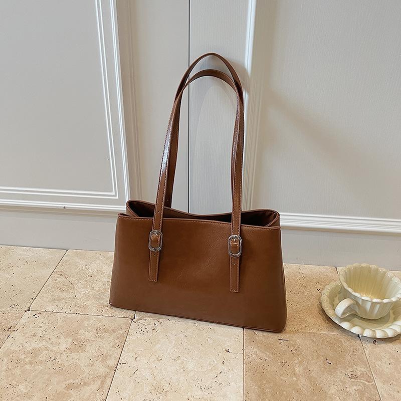 Сумка большой вместимости женская новая летняя универсальная на плечо, подмышку, ретро, для поездок на работу, сумка-тоут