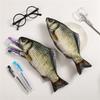 Carp Fish Shape Pen Bag Clownfish Stationery Storage Bag Waterproof Fish Pencil Case  Kids