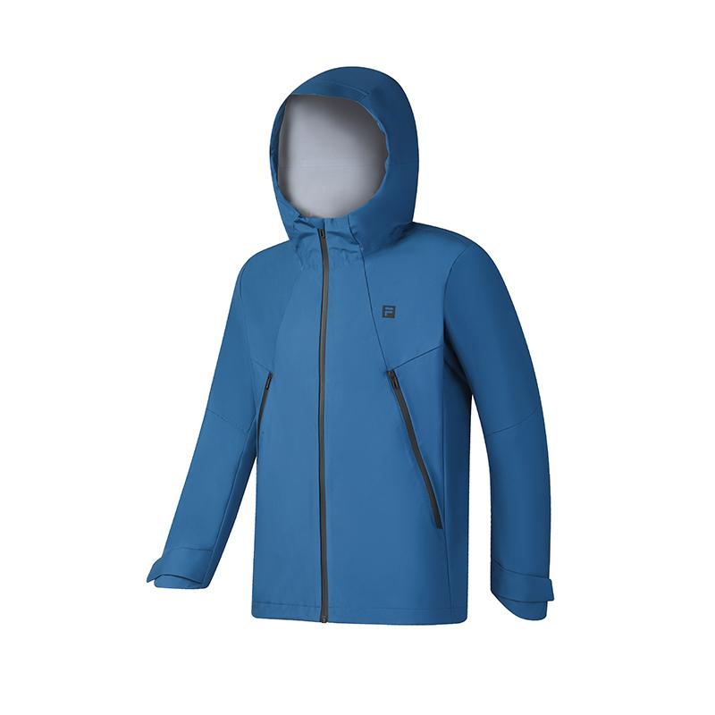 Fila Модная Универсальная Повседневная Тканая Куртка с Капюшоном Мужские Куртки Ледяной Туман Синий A11M511719FBU