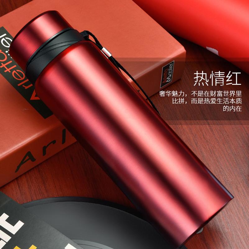 600MLSmart, large-capacity 304 stainless steel insulated business mug with a strap, simple and portable tea cup