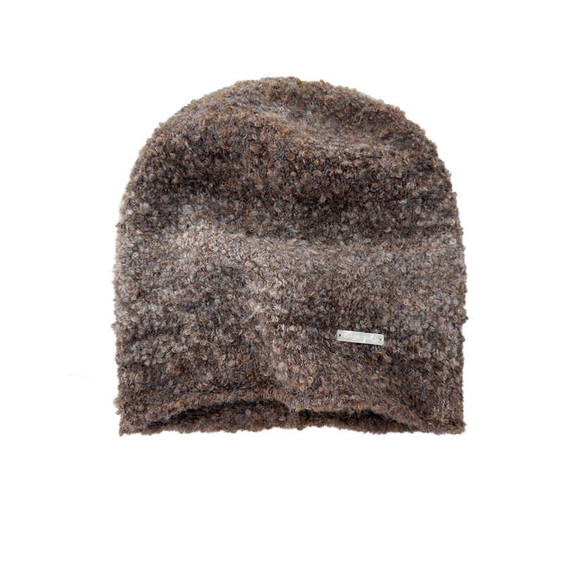 Шерстяная круглая шапка для осени и зимы, шерстяная шапка с большой окружностью головы, универсальная, повседневная, холодная, с постепенным изменением, для защиты ушей, теплая вязаная шапка