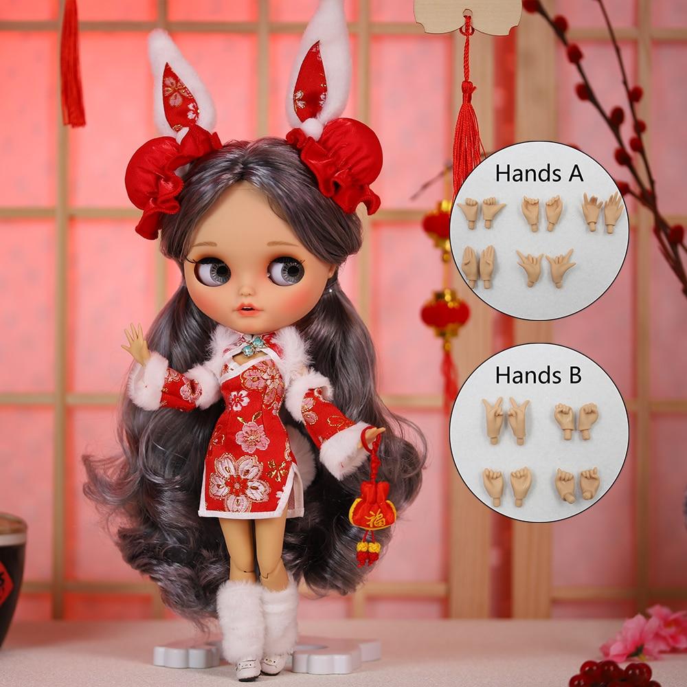 Кукла ICY blyth 1/6, кукла BJD, шарнирное тело, коричневая кожа, матовое лицо, 30 см, игрушка в подарок, аниме для девочек SD