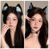 Soft Plush Plush Hair Hoop Cloth Cosplay Hairband Fashion Cat Ear Headband  Girl